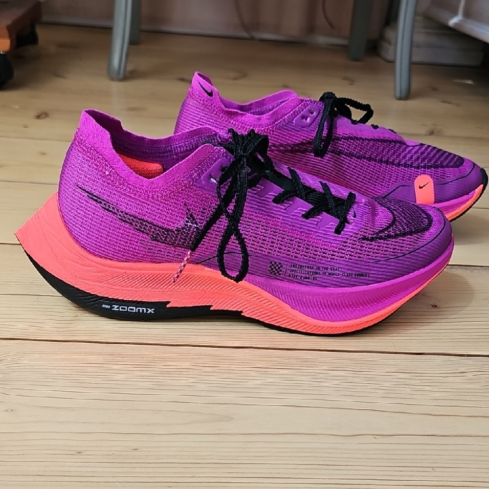 Nike Vaporfly Pink and Black Running Shoes